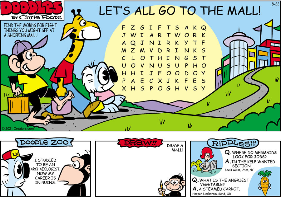 Doodles for Aug 22, 2021