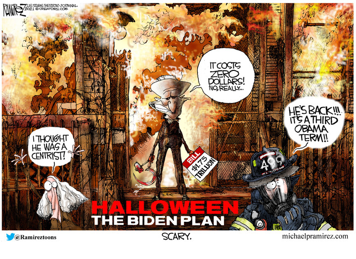 Michael Ramirez for Oct 31, 2021
