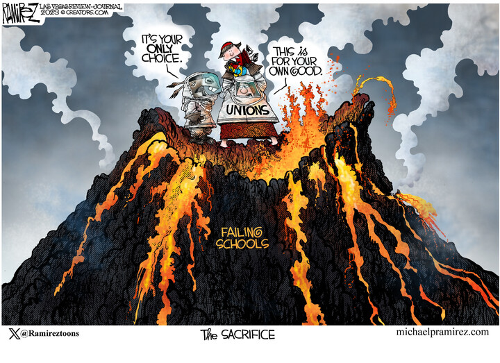 Michael Ramirez for Aug 13, 2023