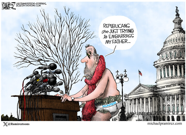 Michael Ramirez for Dec 15, 2023