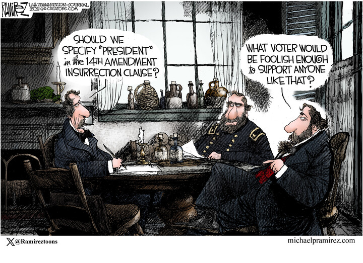 Michael Ramirez for Feb 10, 2024