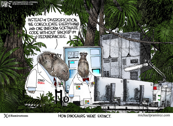 Michael Ramirez for Jul 25, 2024