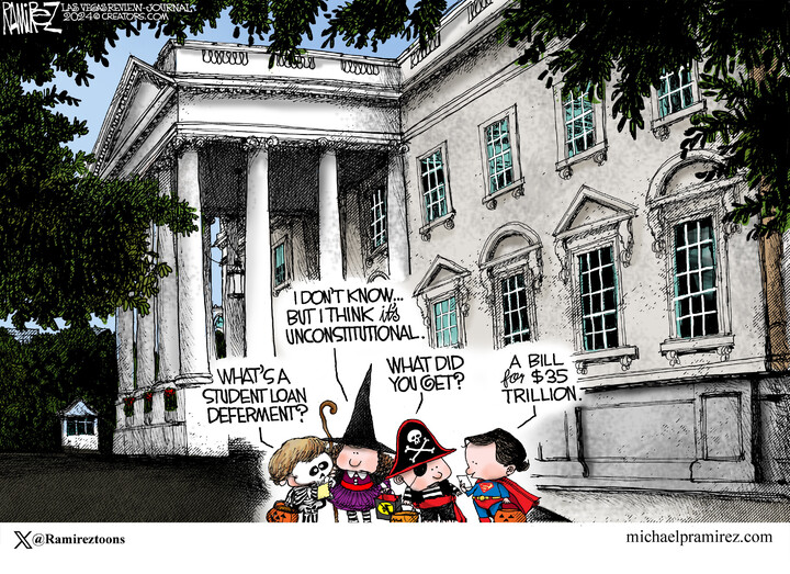 Michael Ramirez for Oct 31, 2024