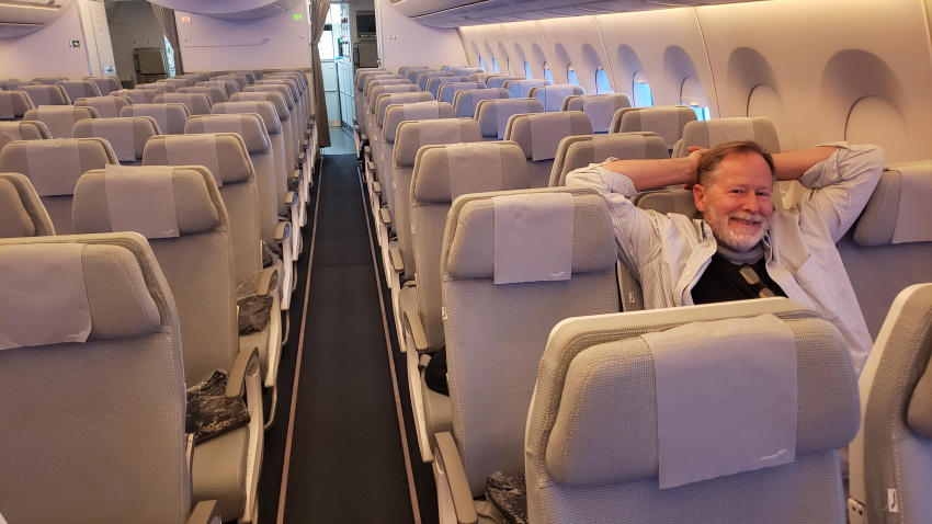 This is what it's like when you own your own personal Airbus A350.
