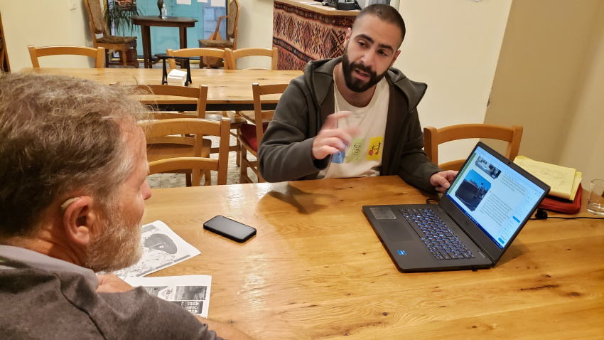 We get an orientation. Unfortunately, it all went over our heads.