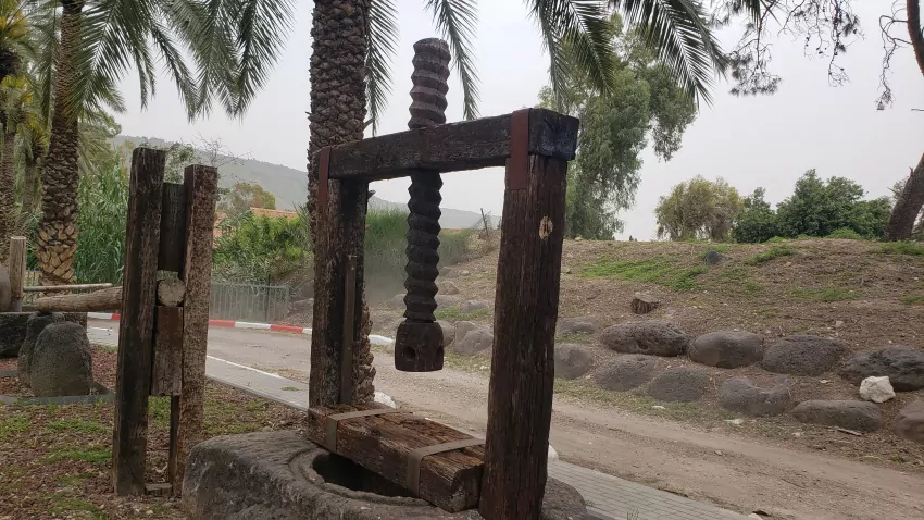 Ancient olive press.