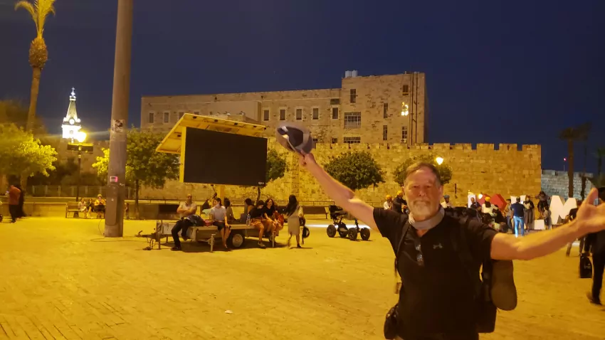 Jeff outside the Old City.