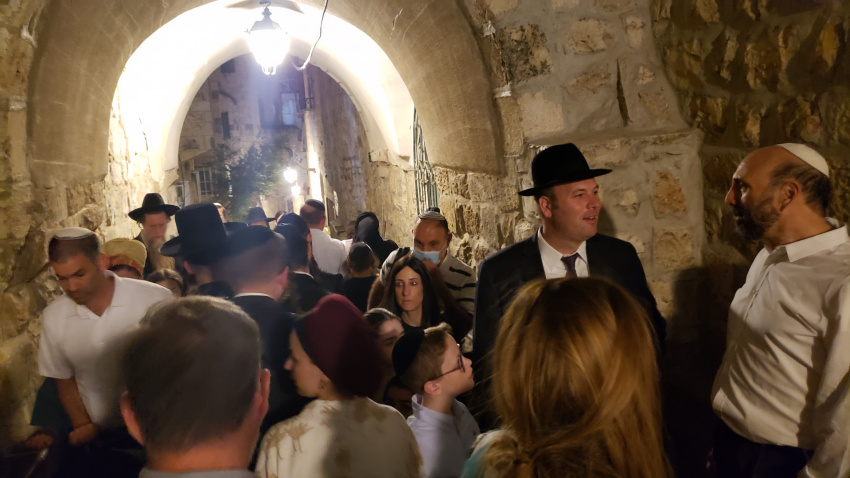 Streets are teaming. Everybody out as a show of community support for their side.