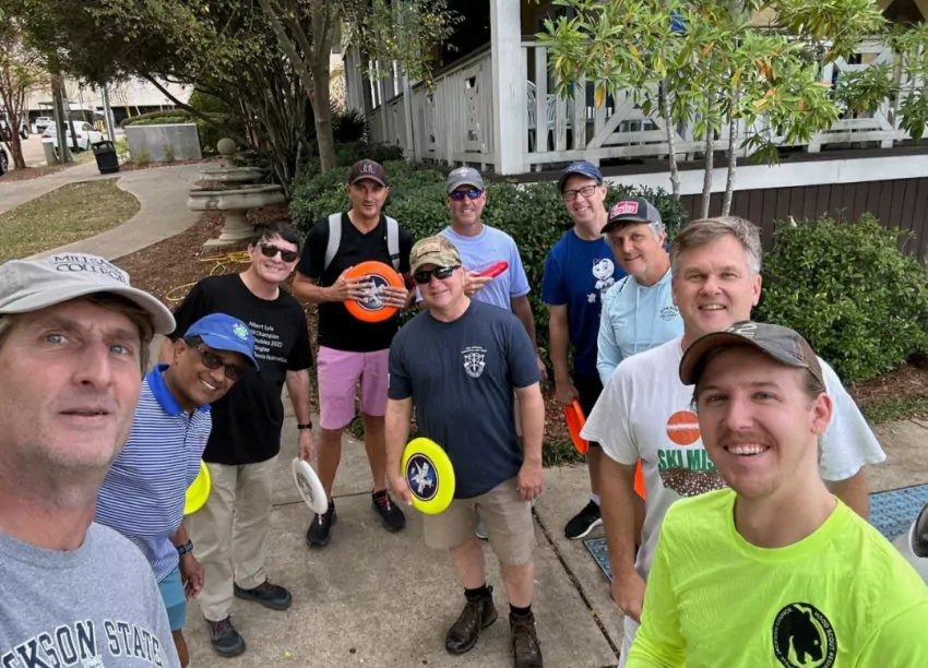 Biggest turnout ever. Jay Baker was this year's champion. From left Jeff Good, Sudha Madikisira, Wyatt Emmerich, David Dear, Scott Carlton, Mike Prince, Champion Jay Baker, Hugh Trussell, Jay Cooke, Campbell Cook.