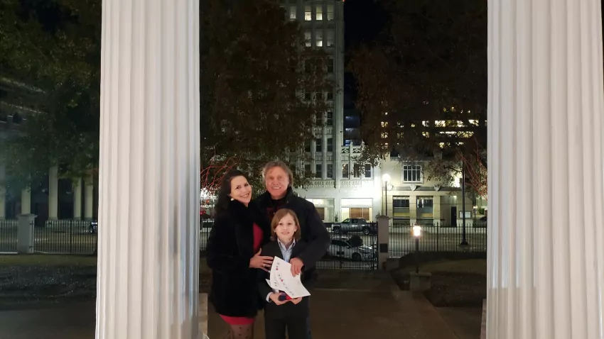 My old friend Edward St. Pe and his son Jacques.