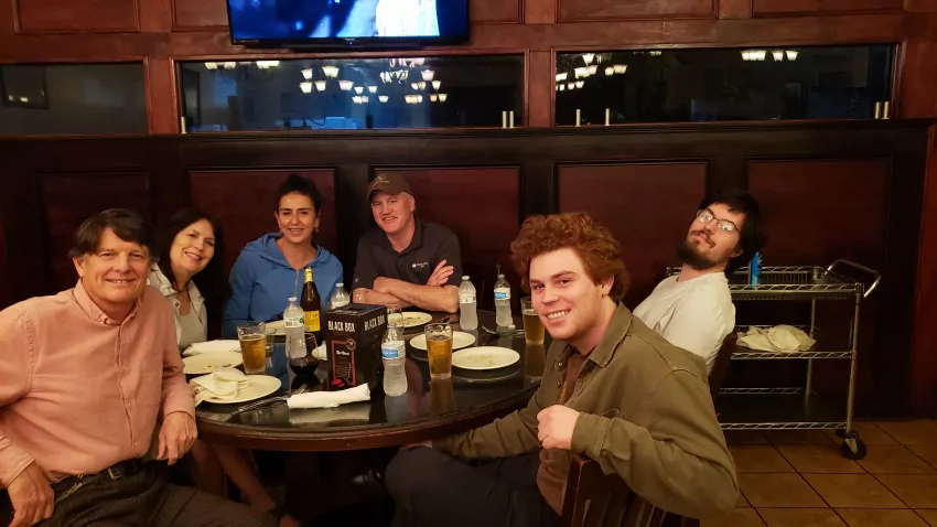 Wyatt, Ginny, Tessy, Kemal, Lawrence and John.