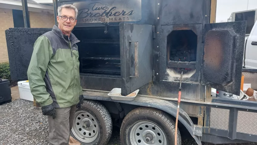 Ted Dinkins has an awesome rig. 