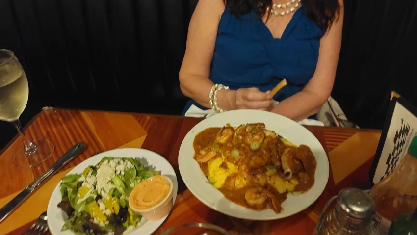 Shrimp and grits so fine. 