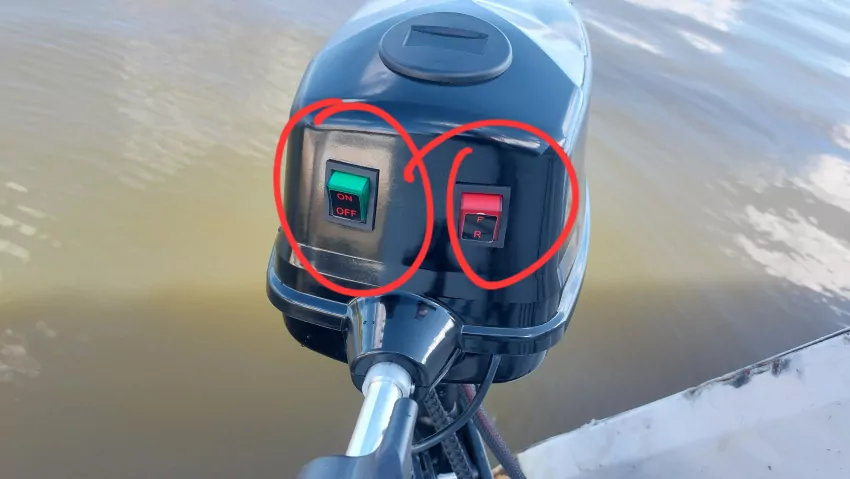 On off switch. And reverse. 