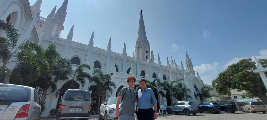 St. Thomas Church in Chennai, India. Chennai has gaine two million residents in 15 years, mostly rural folks migrating to the city. 