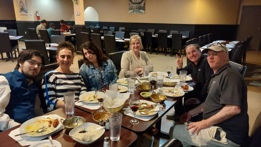 John Emmerich, Tessy Sanli, Ginny Emmerich, Vicki Helfrich, Peter Corson and Kemal Sanli. 