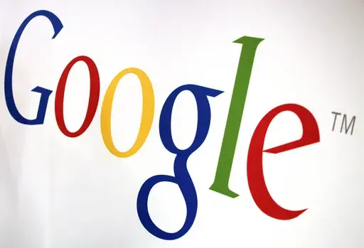 In this Oct. 17, 2012 file photo, a Google logo is shown at Google offices in New York. (AP Photo/Mark Lennihan, file)