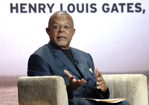 Dr. Henry Louis Gates Jr., host and executive producer of the PBS series "Finding Your Roots," takes part in a panel discussion during the 2019 Television Critics Association Summer Press Tour in Beverly Hills, Calif., on July 29, 2019.  Gates Jr., details the social history of African Americans in a four-part PBS series, “Making Black America: Through the Grapevine.” (Photo by Chris Pizzello/Invision/AP, File)