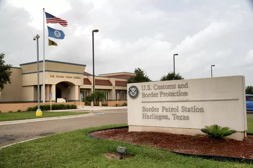 The Border Patrol station July 11, 2014, in Harlingen, Texas. U.S. immigration officials say an 8-year-old girl who died last week in Border Patrol custody was seen at least three separate times by medical personnel on the day of her death. U.S. Customs and Border Protection said Sunday, May 21, 2023, the girl had complained of vomiting and a stomachache before later suffering what appeared to be a seizure. On May 17, the girl and her mother went to the Harlingen Border Patrol Station’s medica