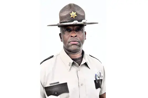 Former Noxubee County Sheriff Terry Grassaree is photographed in Macon, Miss., 2019. Grassaree has pleaded guilty to making a false statement to FBI agents when they questioned him about requesting and receiving nude photos and videos of a female inmate. (Scott Boyd/The Beacon via the AP)