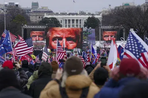 Trump supporters participate in a rally in Washington, Jan. 6, 2021, that some blame for fueling the attack on the U.S. Capitol. The fate of former President Donald Trump’s attempt to return to the White House is in the U.S. Supreme Court’s hands. On Thursday, the justices will hear arguments in Trump’s appeal of a Colorado Supreme Court ruling that he is not eligible to run again for president because he violated a provision in the 14th Amendment preventing those who “engaged in insurre