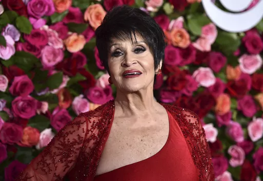 Chita Rivera arrives at the 72nd annual Tony Awards at Radio City Music Hall on Sunday, June 10, 2018, in New York. Rivera, the Tony Award-winning dancer, singer and actress who forged a path for Latina artists, has died at 91. Rivera's death was announced by her daughter, Lisa Mordente, who said she died in New York after a brief illness. (Photo by Evan Agostini/Invision/AP, File)