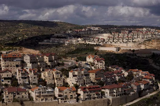 A general view shows the West Bank Jewish settlement of Efrat, Thursday, March 10, 2022.  Israel is set to advance plans for the construction of 4,000 settler homes in the occupied West Bank, the interior minister said Friday, May 6.  (AP Photo/Maya Alleruzzo, File)
