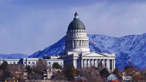 The Utah State Capitol is shown on Feb. 1, 2022, in Salt Lake City. After a midterm election and record flow of anti-transgender legislation in 2022, Republican state lawmakers this year are zeroing in on questions of bodily autonomy with new proposals to limit gender-affirming health care and abortion access. (AP Photo/Rick Bowmer, File)