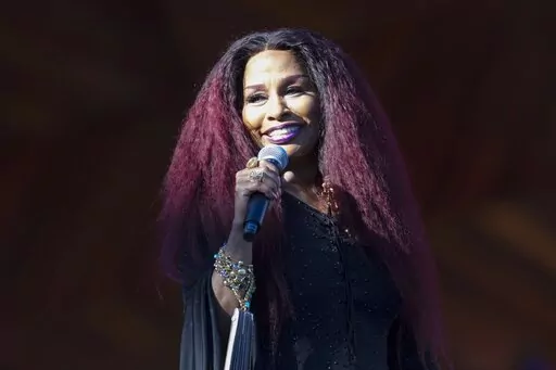 Chaka Khan performs during rehearsals for the annual Fourth of July Boston Pops Fireworks Spectacular in Boston on July 3, 2022. Apple announced Monday that the 10-time Grammy winner will take part in an audio experience called Time to Walk, a series designed to help people walk more often. (AP Photo/Michael Dwyer, File)