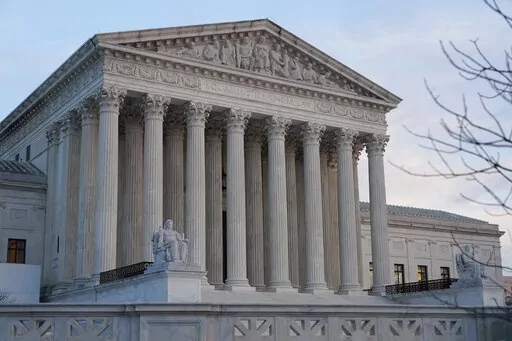 The Supreme Court building is seen on Capitol Hill in Washington, Jan. 10, 2023. The Supreme Court is taking up its first case about a federal law that is credited with helping create the modern internet by shielding Google, Twitter, Facebook and other companies from lawsuits over content posted on their sites by others. The justices are hearing arguments Tuesday, Feb. 21, about whether the family of a terrorism victim can sue Google for helping extremists spread their message and attract new re