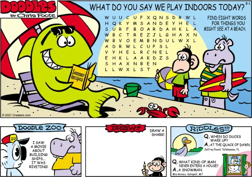 Doodles for Aug 01, 2021